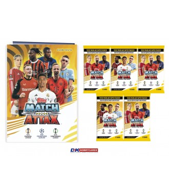 Topps Match Attax Champions League 2024/2025 kogumisalbum + 5 kaardipakki